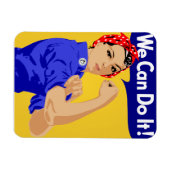 Wir können es tun! Rosie The Riveter WWII Poster Magnet (Horizontal)