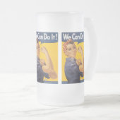 Wir können es tun Weltkrieg 2 Mattglas Bierglas (VorderseiteRechts)