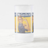 Wir können es tun Weltkrieg 2 Mattglas Bierglas (Mittel)