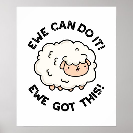Wir können es tun, wenn wir diesen lustigen Schafs Poster (Vorne)