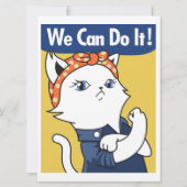 Wir können es tun! White Cat Rosie The Riveter (Rückseite)