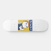Wir können es tun! White Cat Rosie The Riveter Skateboard (Horizontal)