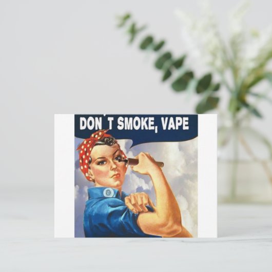 Wir können es tun! Wir können Vape! Postkarte (Stehend Vorderseite)