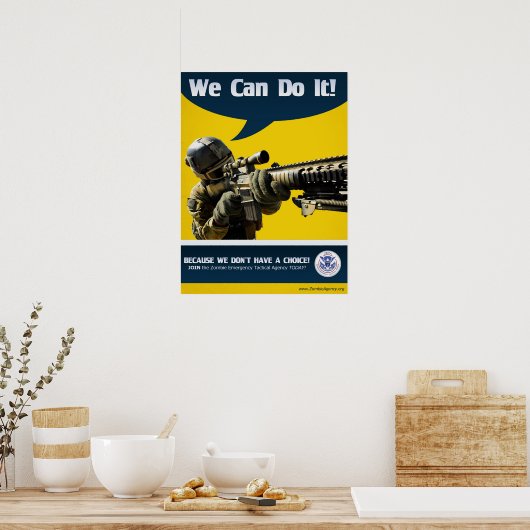 Wir können es tun - Zombie Poster (Küche)