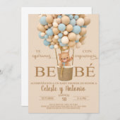 Wir können früh warten Baby Dusche einladen Spanis Einladung (Vorne/Hinten)