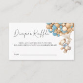 Wir können früh warten Teddy Balloon Raffle Ticket Begleitkarte (Vorderseite)