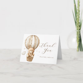 Wir können früh warten Teddy Bären Danke Notiz Kar