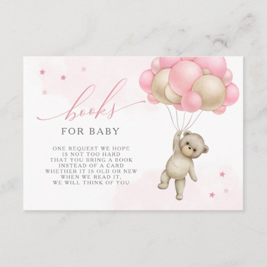 Wir können früh warten Teddy Bear GIrl bringen ein Begleitkarte (Vorderseite)