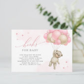 Wir können früh warten Teddy Bear GIrl bringen ein Begleitkarte (Stehend Vorderseite)