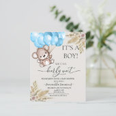 Wir können frühes Abwarten Baby Dusche Teddy Bären (Stehend Vorderseite)