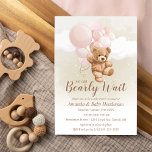 Wir können frühes Warten Teddy Bear Baby Dusche Pi Einladung<br><div class="desc">Diese Einladung zum Bearly Wait Teddy Bear Baby Shower ist perfekt für Ihr flauschiges und kuscheliges Teddy Bären Event!</div>