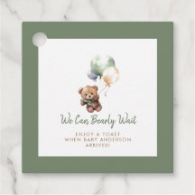 Wir können frühes Warten Teddy Bear Balloon Baby D