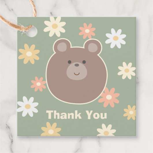 Wir können Frühjahrsdusche warten Danke Geschenkanhänger (Vorderseite)