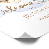 Wir können frühstücken, das Babydusche-Begrüßungsp Poster (Ecke)