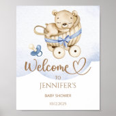 Wir können frühstücken, das Babydusche-Begrüßungsp Poster (Vorne)