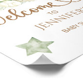 Wir können frühstücken, das Babydusche-Begrüßungsp Poster (Ecke)