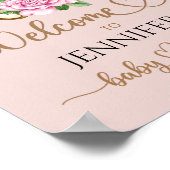 Wir können frühstücken, das Babydusche-Begrüßungsp Poster (Ecke)