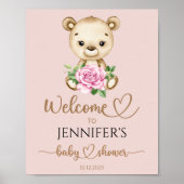 Wir können frühstücken, das Babydusche-Begrüßungsp Poster (Vorne)