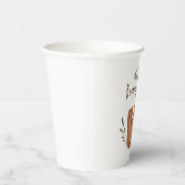 Wir können frühzeitig abwarten Baby Baby-Dusche Pappbecher (Rechts)