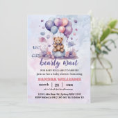 wir können frühzeitig abwarten, Baby Boy Dusche Ei Einladung (Stehend Vorderseite)