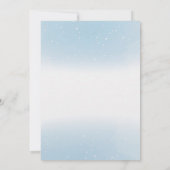 Wir können frühzeitig abwarten - Baby Boy Einladung (Rückseite)