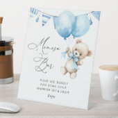 Wir können frühzeitig abwarten Baby-Dusche-Bar Sockelschild (In Situ)