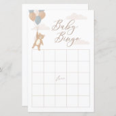 Wir können frühzeitig abwarten Baby Dusche Bingo S (Vorne/Hinten)