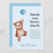 Wir können frühzeitig abwarten Baby-Dusche dank Ih Dankeskarte (Vorne/Hinten)