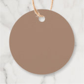 Wir können frühzeitig abwarten Baby-Dusche Danke Geschenkanhänger (Rückseite)