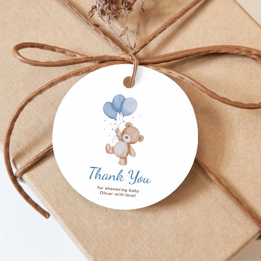 Wir können frühzeitig abwarten Baby-Dusche Danke Geschenkanhänger