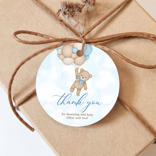 Wir können frühzeitig abwarten Baby-Dusche Danke Geschenkanhänger