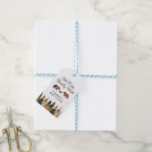 Wir können frühzeitig abwarten Baby-Dusche Danke Geschenkanhänger (Mit Garn)