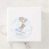 Wir können frühzeitig abwarten Baby-Dusche Danke Geschenkanhänger (Beispiel)