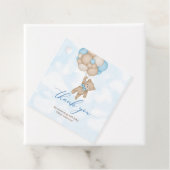 Wir können frühzeitig abwarten Baby-Dusche Danke Geschenkanhänger (Beispiel)