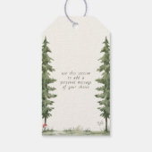 Wir können frühzeitig abwarten Baby-Dusche danke I Geschenkanhänger (Rückseite)