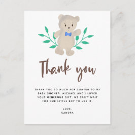 Wir können frühzeitig abwarten Baby-Dusche Danke Postkarte