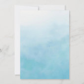 Wir können frühzeitig abwarten Baby Dusche einlade Einladung (Rückseite)