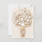 Wir können frühzeitig abwarten Baby Dusche Einladu Einladung (Rückseite)