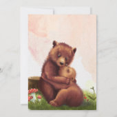 Wir können frühzeitig abwarten Baby Dusche Einladu Einladung (Rückseite)