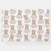 Wir können frühzeitig abwarten Baby Dusche Gästebu Gästebuch (Rückseite)