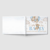 Wir können frühzeitig abwarten Baby Dusche Gästebu Gästebuch (Voll)