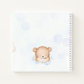 Wir können frühzeitig abwarten Baby Dusche Gästebu Notizblock (Rückseite)