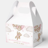 Wir können frühzeitig abwarten Baby Dusche Gefälli Geschenkschachtel (Rückseite)