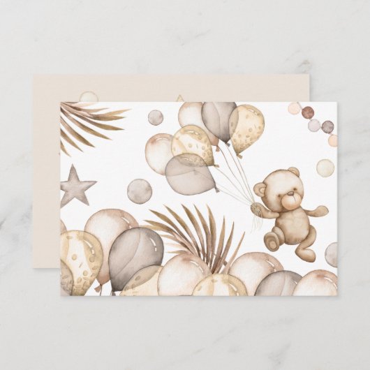 Wir können frühzeitig abwarten Baby Dusche leere K Karte (Vorne/Hinten)