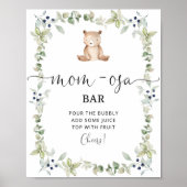 Wir können frühzeitig abwarten Baby Dusche Mama-Os Poster (Vorne)