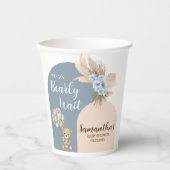 Wir können frühzeitig abwarten Baby Dusche Papiert Pappbecher (Vorderseite)