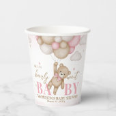 Wir können frühzeitig abwarten Baby Dusche Papiert Pappbecher (Vorderseite)