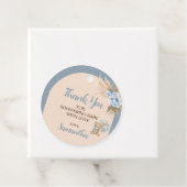 Wir können frühzeitig abwarten Baby Dusche RoundFa Geschenkanhänger (Beispiel)