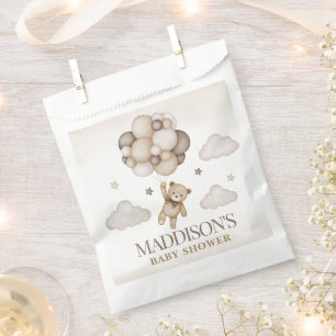 Wir können frühzeitig abwarten Baby Dusche Weiße G Geschenktütchen