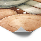 Wir können frühzeitig abwarten Baby Dusche Willkom Poster (Ecke)